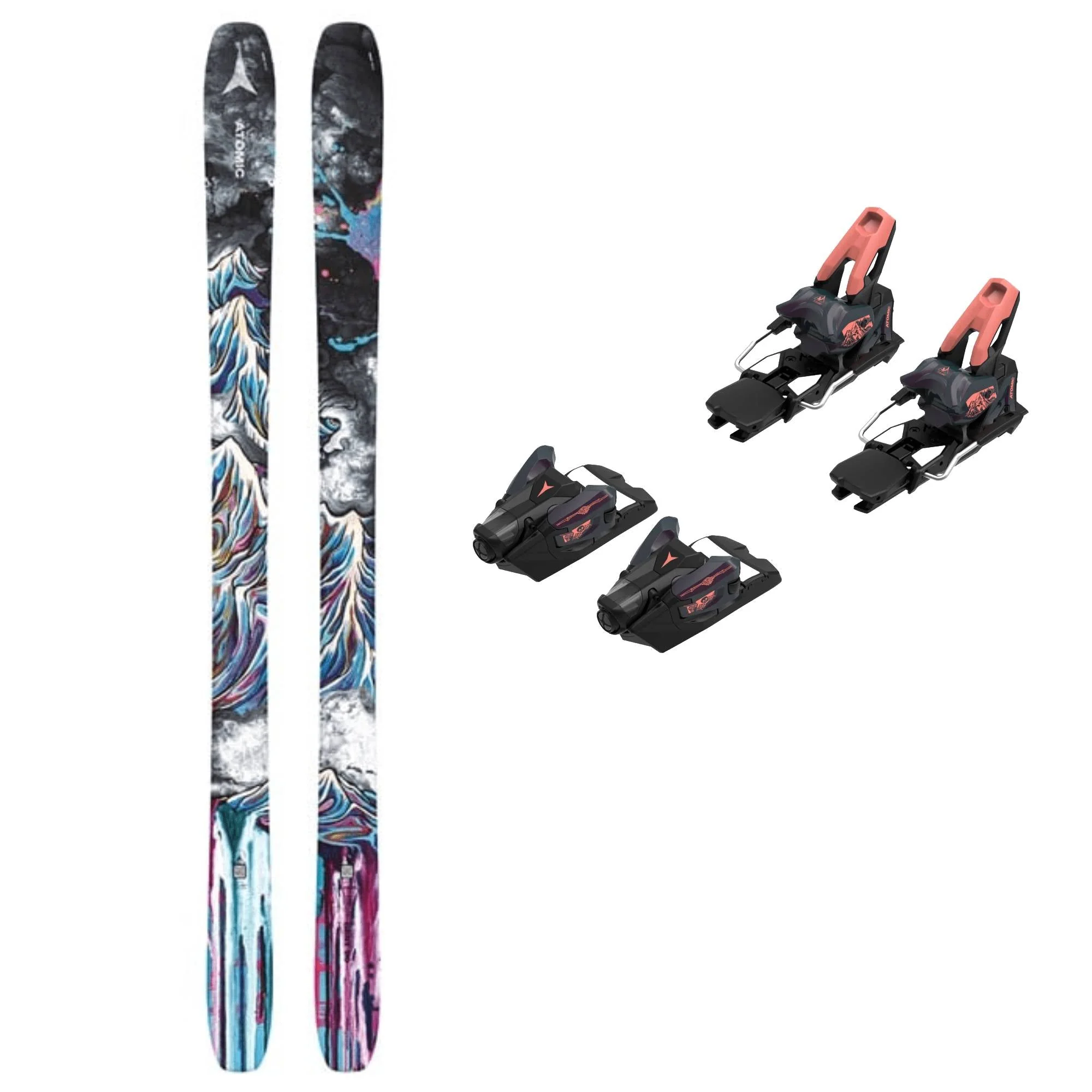 Atomic Bent 90 Ski and Atomic Strive 14 Bindings 2025 - Image 2