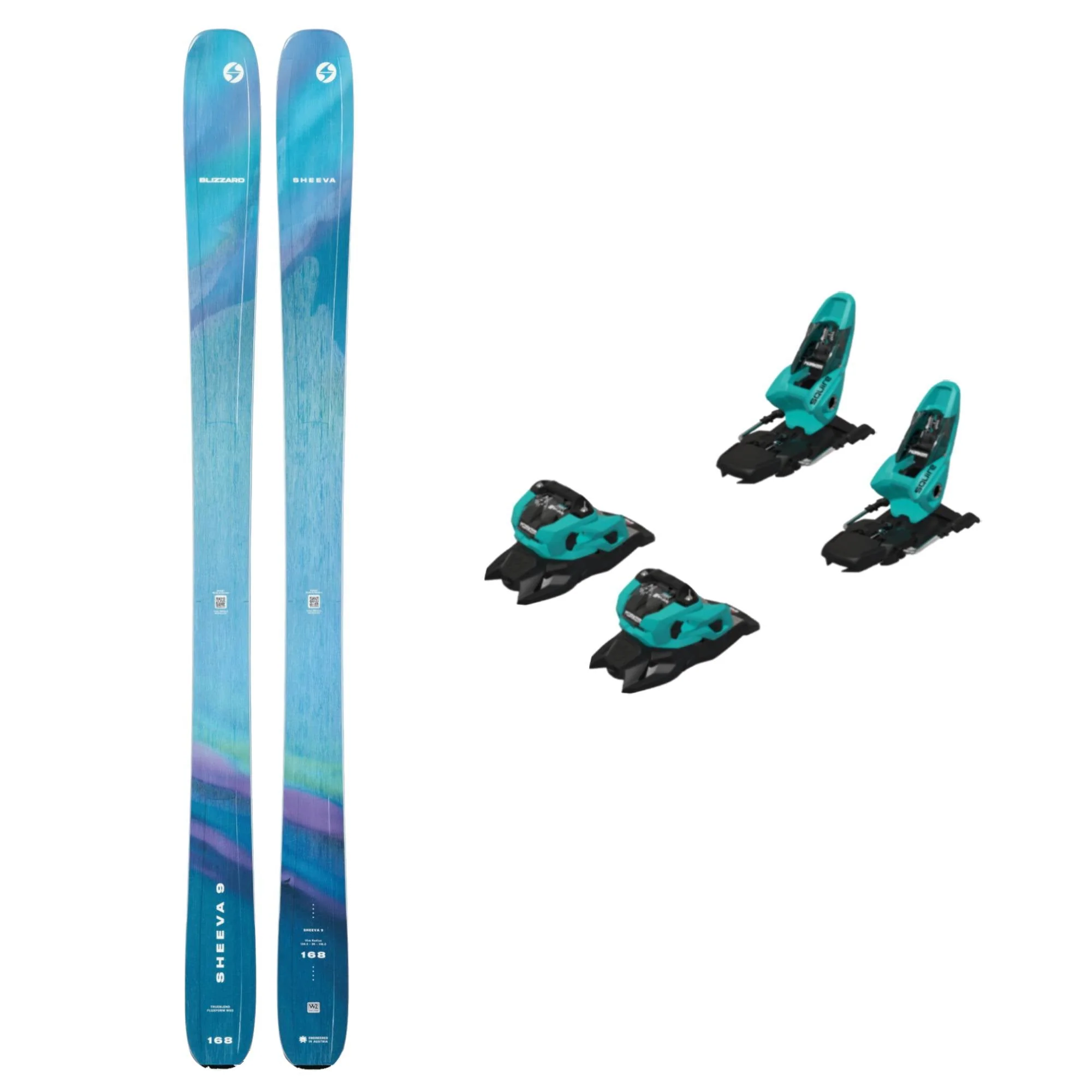 Blizzard Sheeva 9 Womens Ski + Squire 11 GW Bindings 2026 Bundle - Image 2