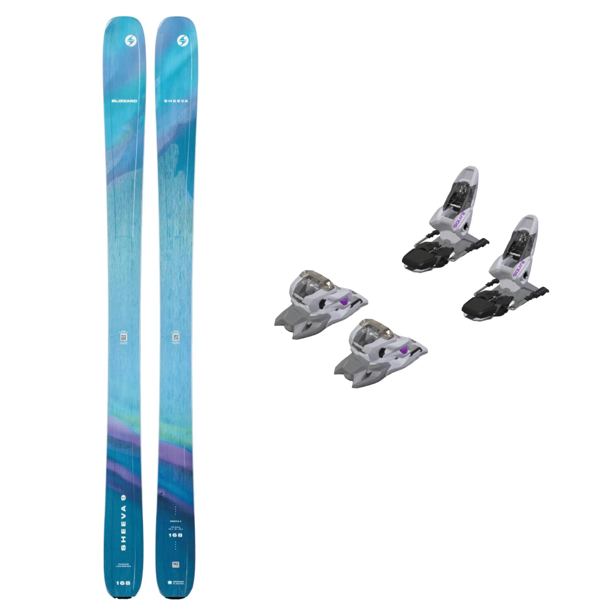 Blizzard Sheeva 9 Womens Ski + Squire 11 GW Bindings 2026 Bundle - Image 3