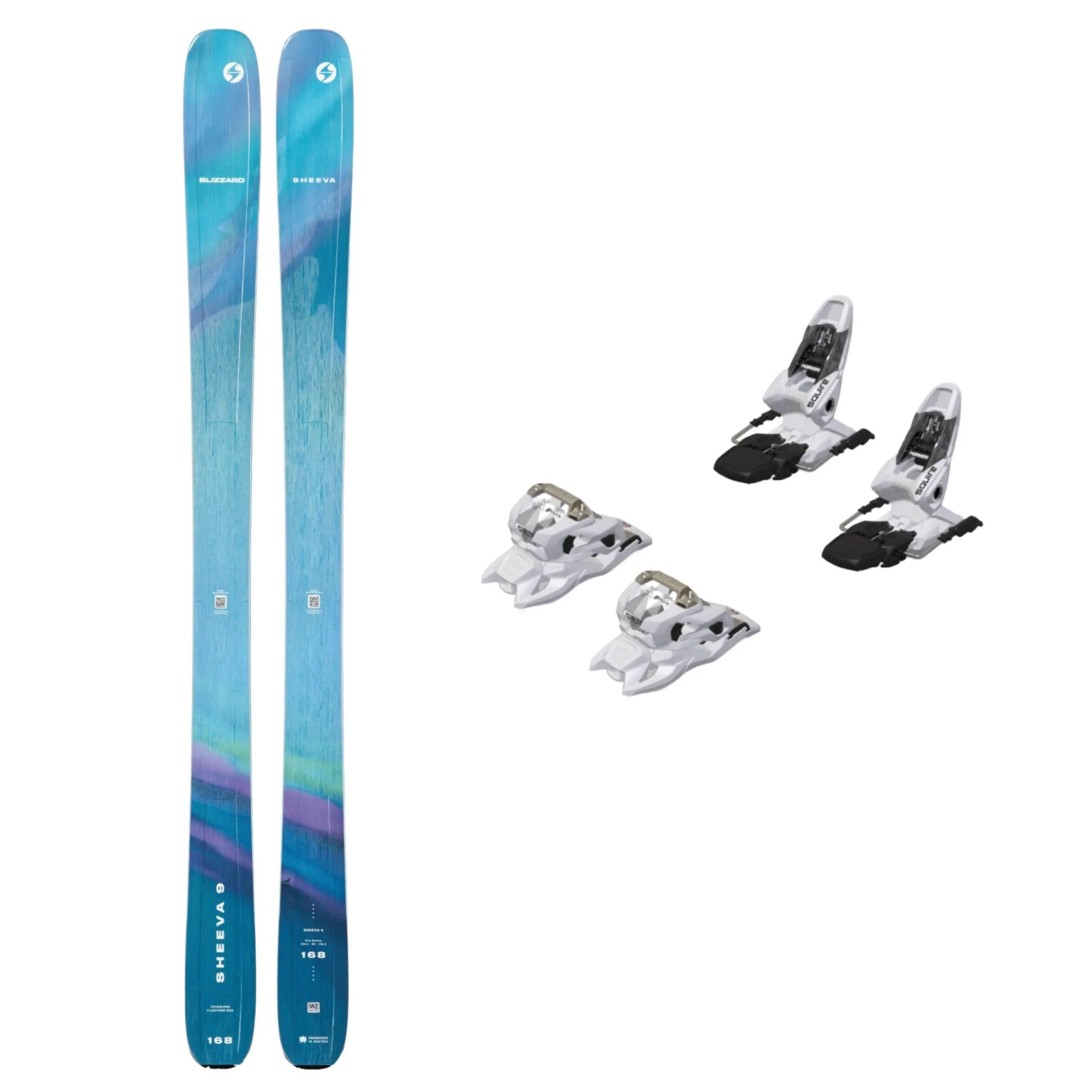 Blizzard Sheeva 9 Womens Ski + Squire 11 GW Bindings 2026 Bundle - Image 4