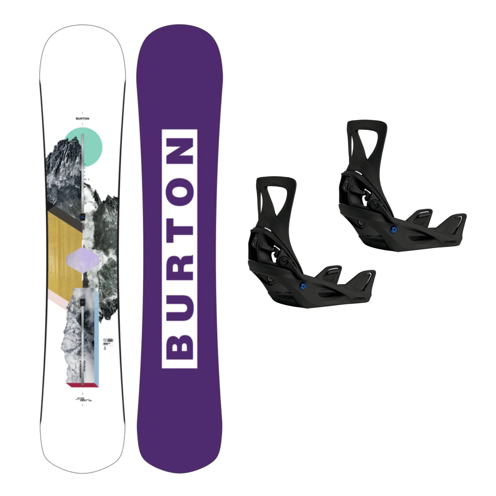 Burton Hideaway Womens Snowboard + Step On Womens Snowboard Bindings 2026 Bundle