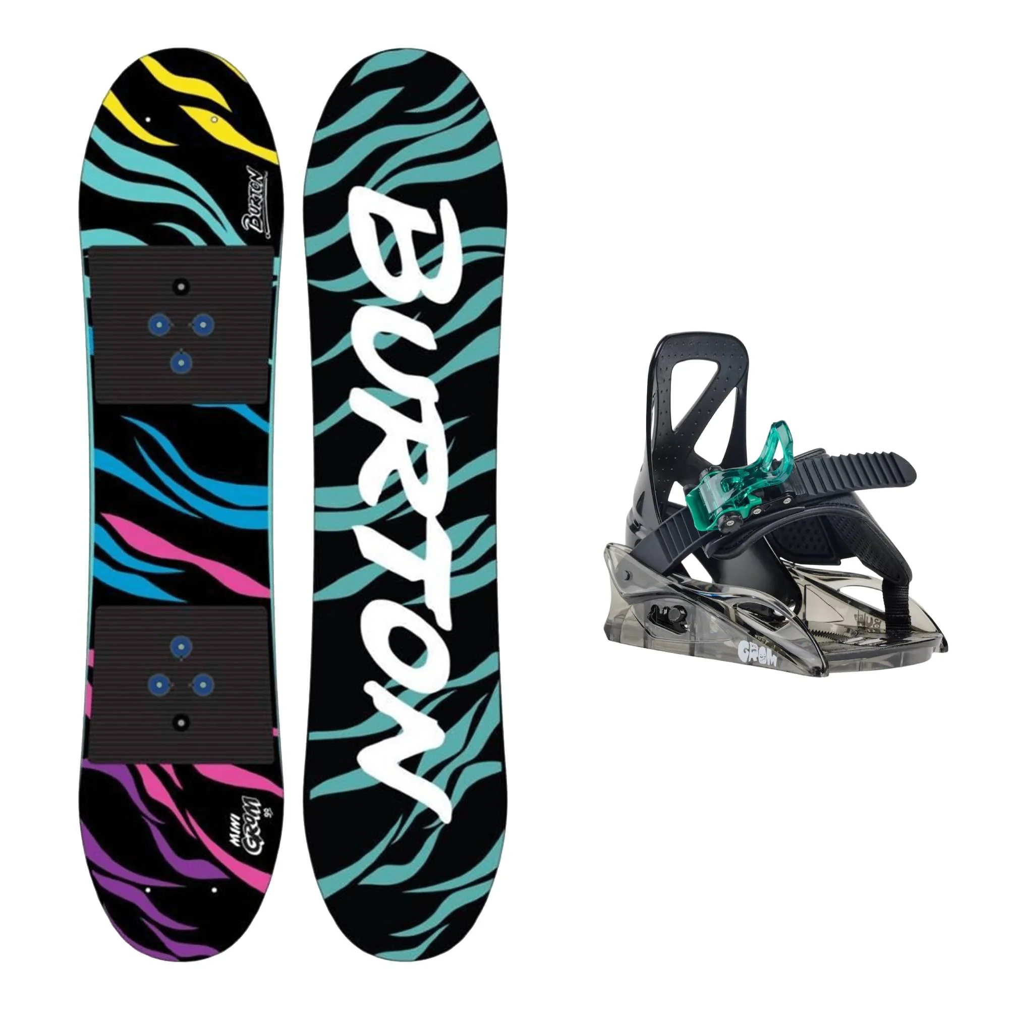Burton Mini Grom Kids Snowboard and Mini Grom Bindings 2025 - Image 2