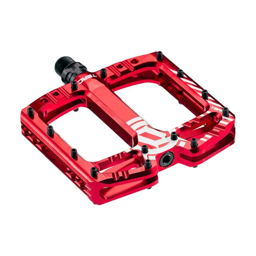 Deity, TMAC, Platform Pedals, AL-6061 body, Cr-Mo axle, 110mm x 105mm, Red - Image 2