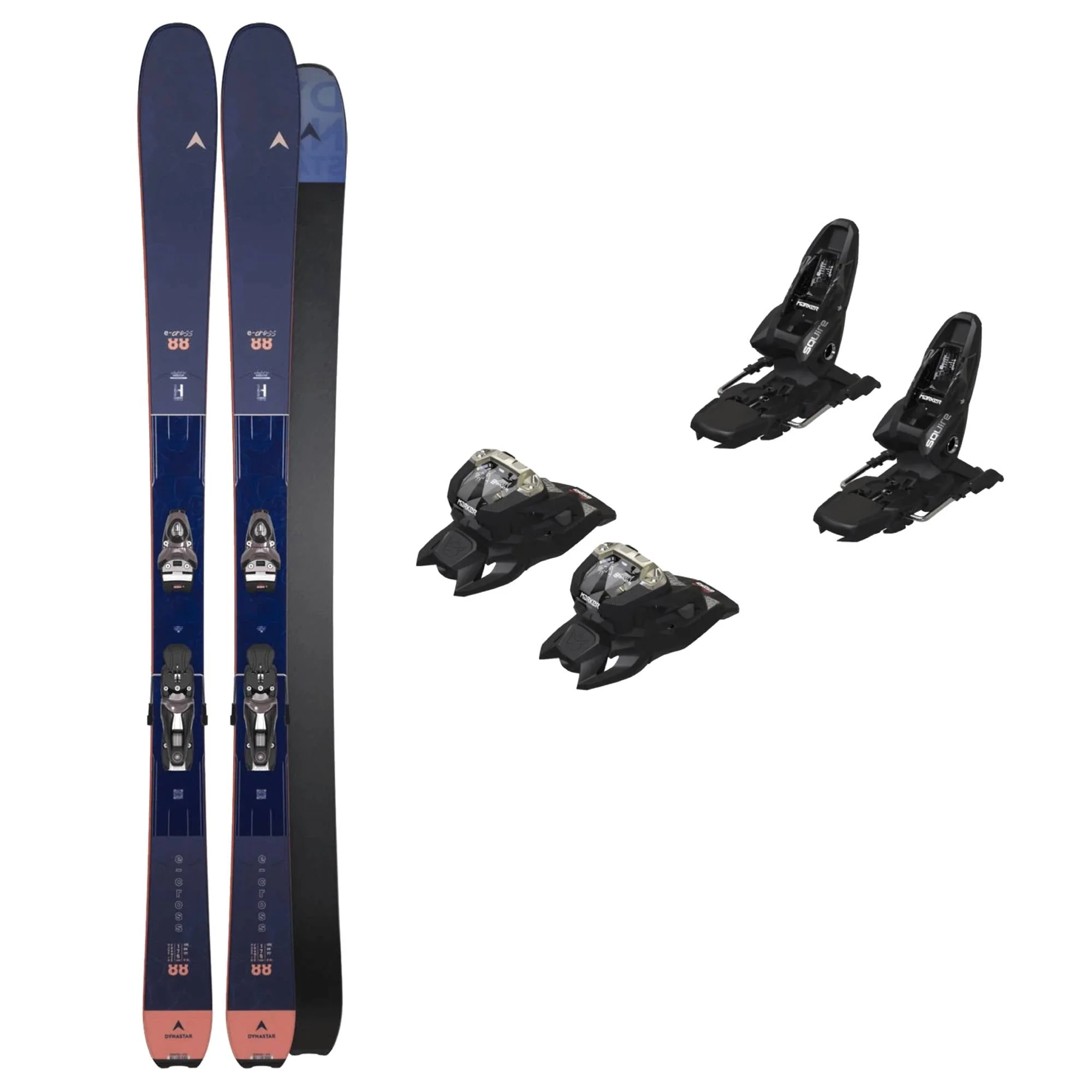 Dynastar E Cross 88 Ski and Marker Squire 11 GW Bindings 2025