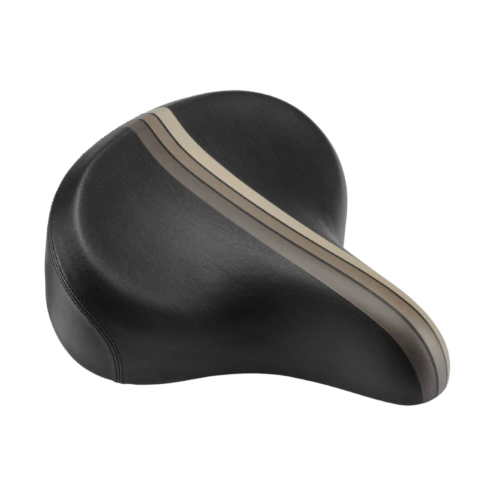 Electra Retro Stripe Elastomer Saddle, Black 265mm x 255mm