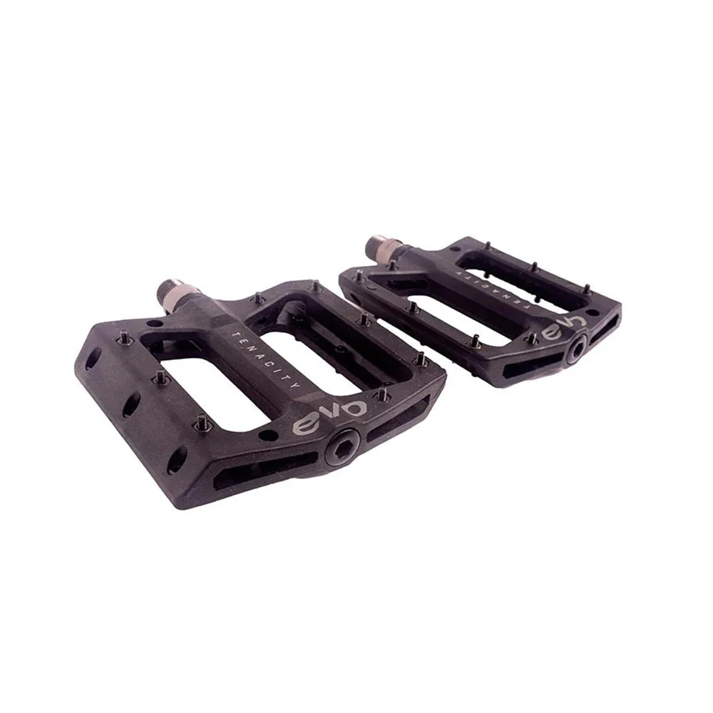EVO Tenacity Platform Pedals Nylon Cr-Mo 9/16'' Black Pair
