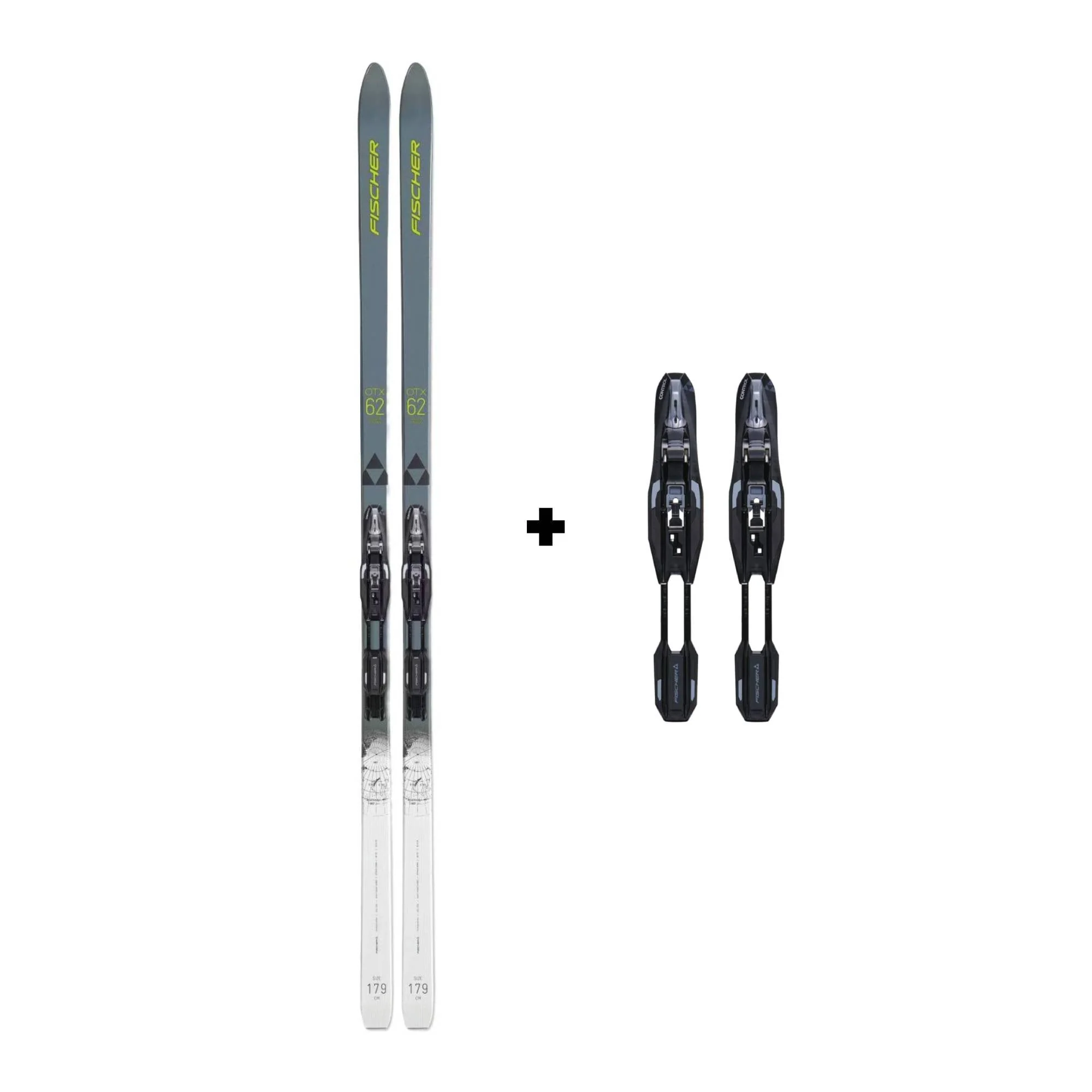 Fischer Spider 62 Crown Xtralite IFP Nordic Skis and Control Step In IFP Nordic Binding