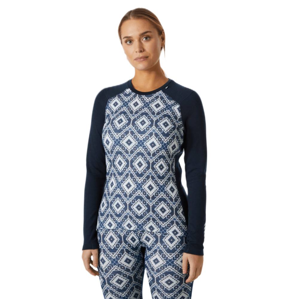 Helly Hansen Lifa Merino MW Graph Womens Crew 2024 - Image 2