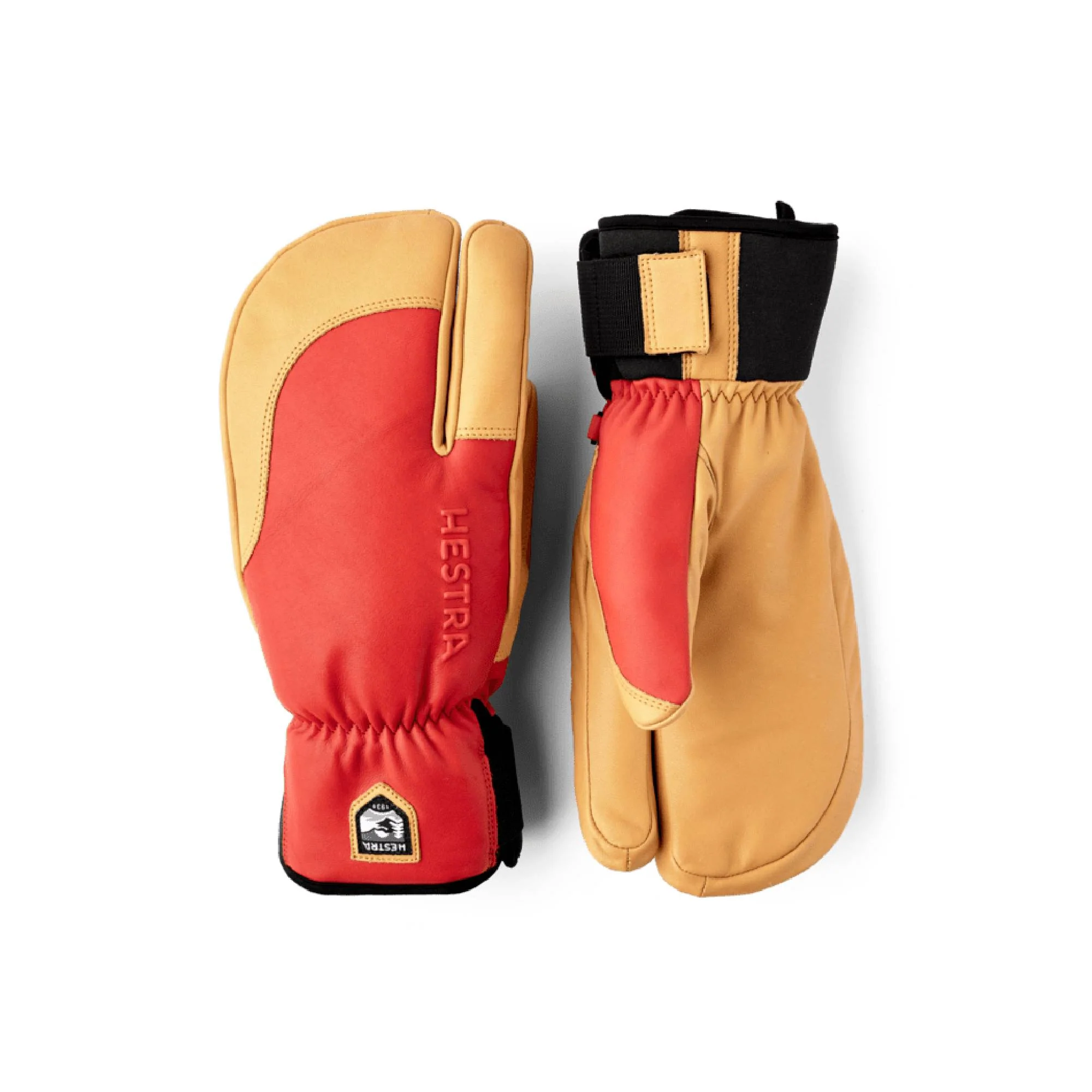 Hestra Leather Topo 3 Finger Glove - Image 2