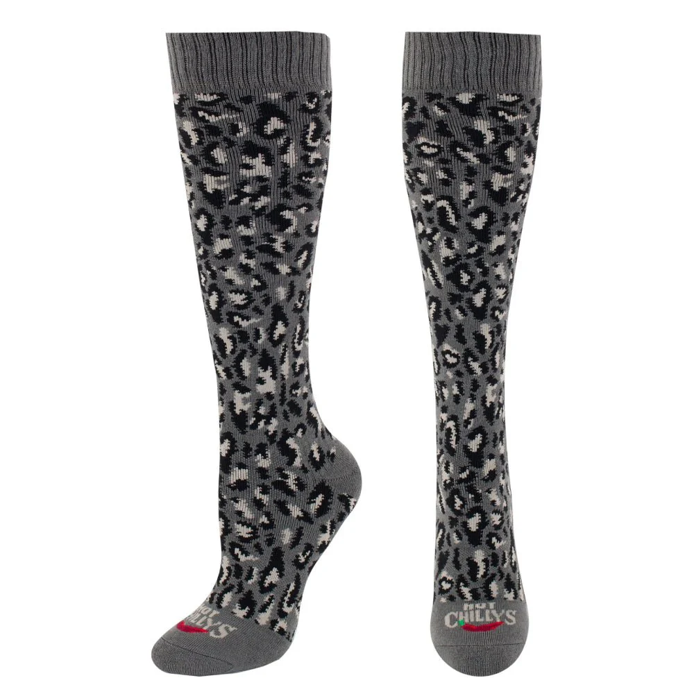 Hot Chilly's Cheetah Mid Vol Womens Sock - Image 2