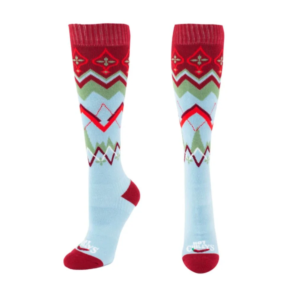 Hot Chilly's Frost Flower Mid Vol Womens Sock - Image 3