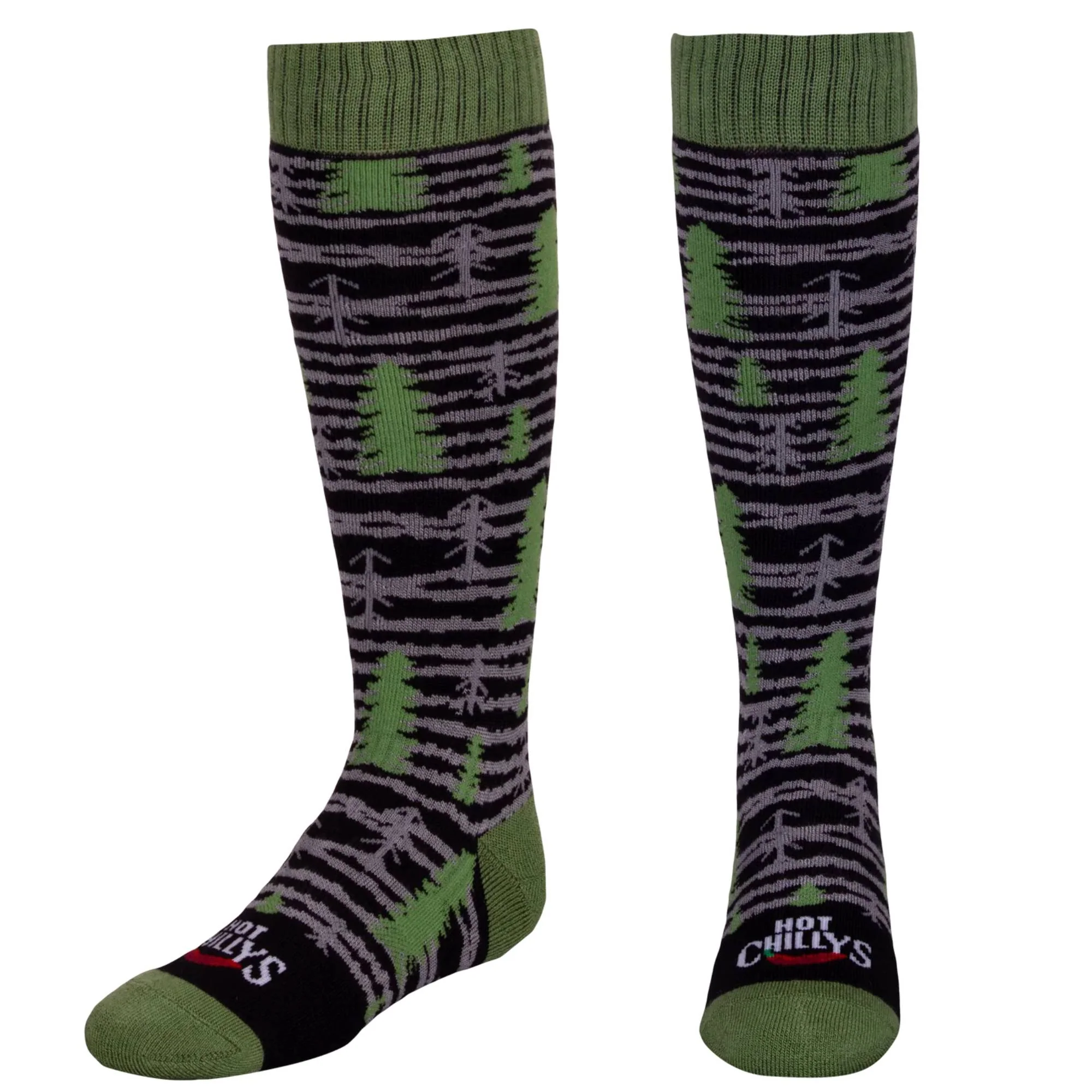 Hot Chilly's Pine Trees Mid Volume Youth Sock - Image 2