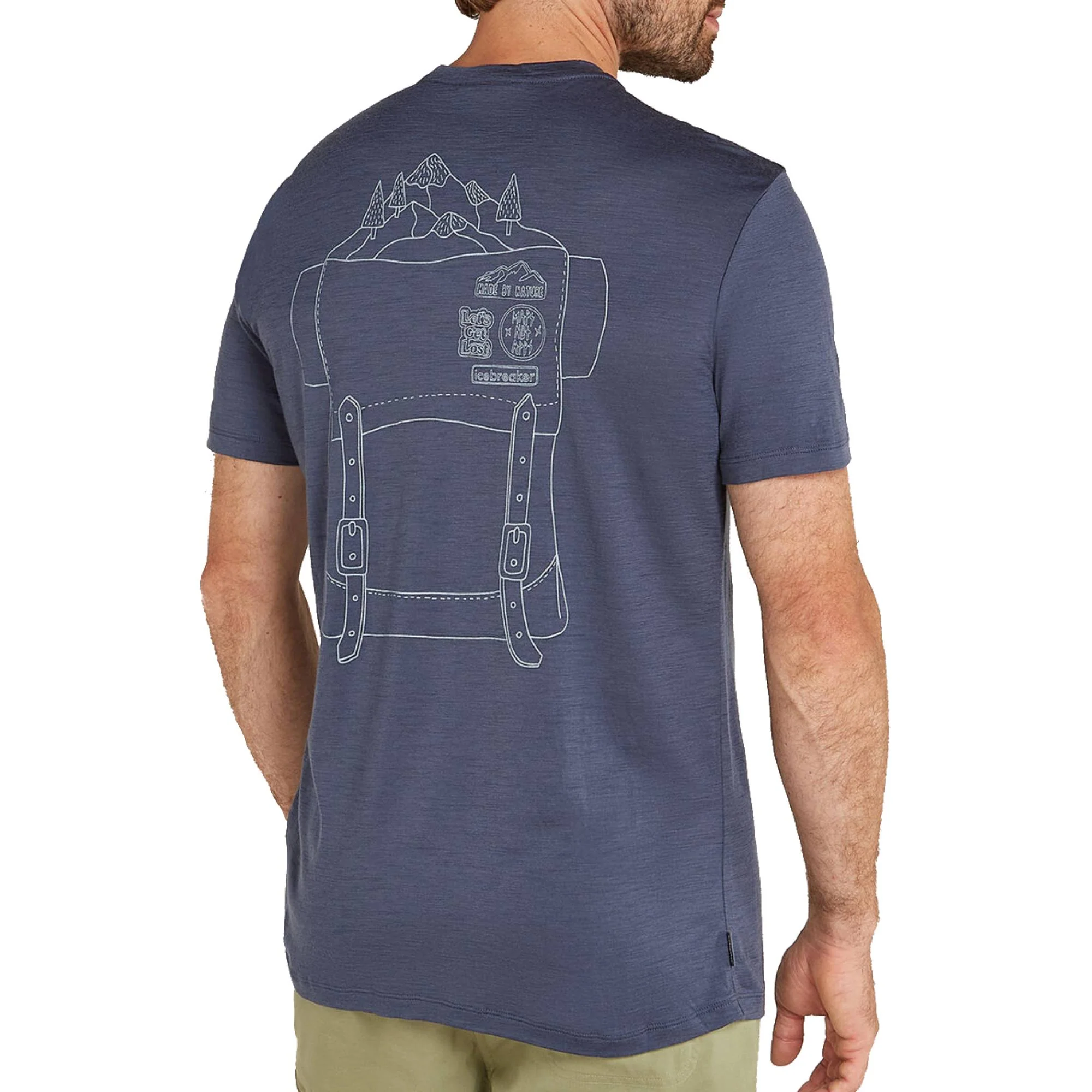 Icebreaker 150 Tech Lite Mens SS Tee Back Pack - Image 2