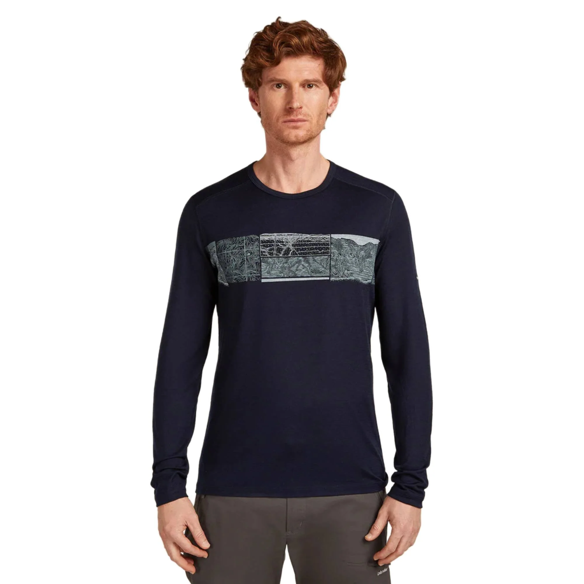 Icebreaker 200 Oasis LS Mens Crewe GRX1