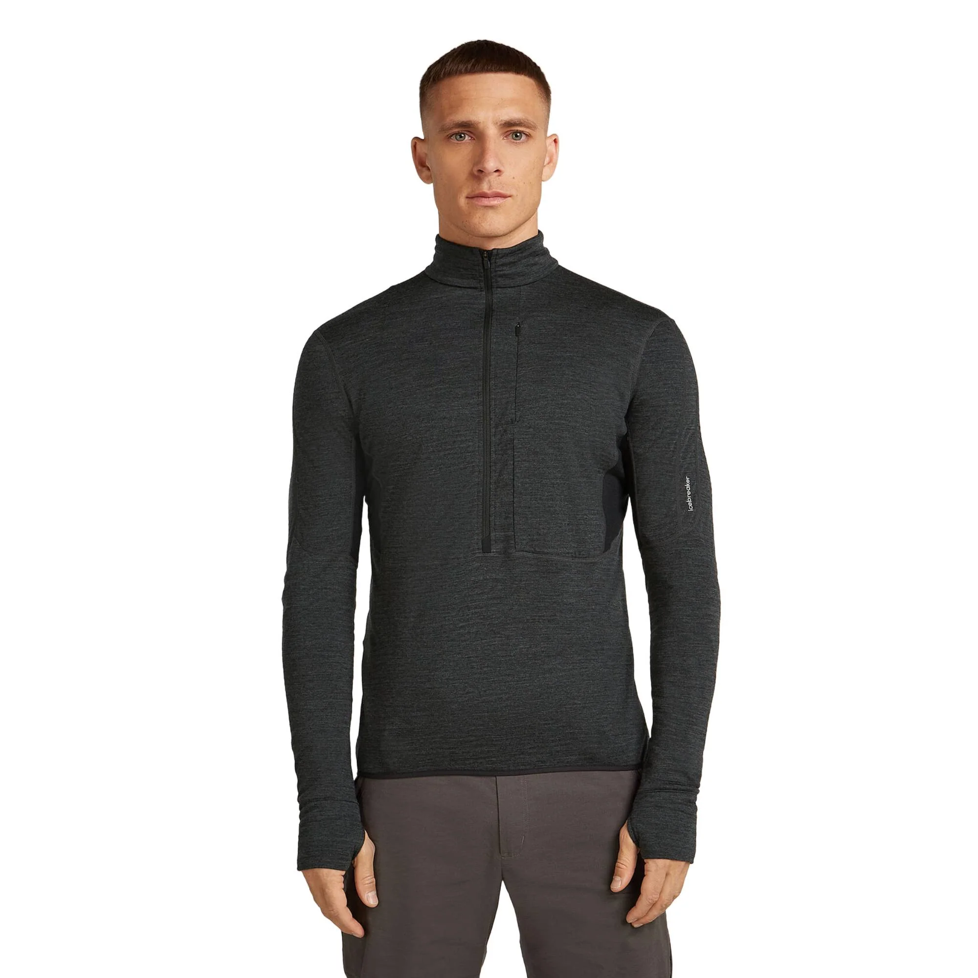 Icebreaker 200 RealFleece Descender Mens LS Half Zip