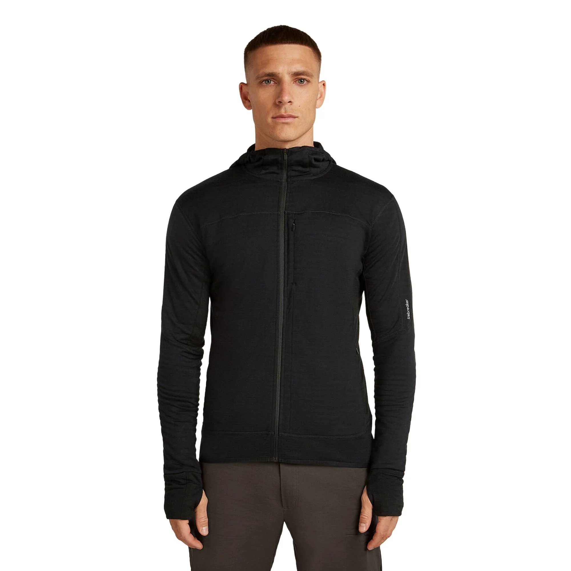 Icebreaker 300 RealFleece Descender Mens LS Zip Hoodie