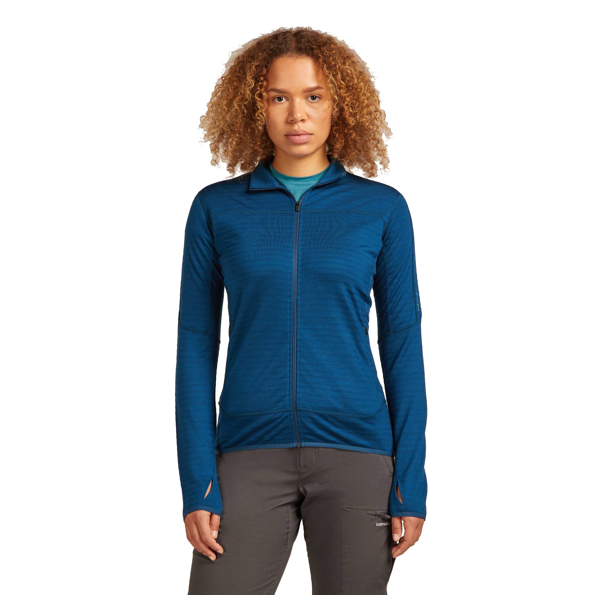 Icebreaker 300 RealFleece Descender Womens LS Zip - Image 4