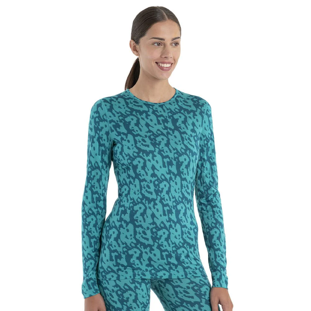 Icebreaker Merino 200 Macro Forms Womens LS Crewe - Image 3