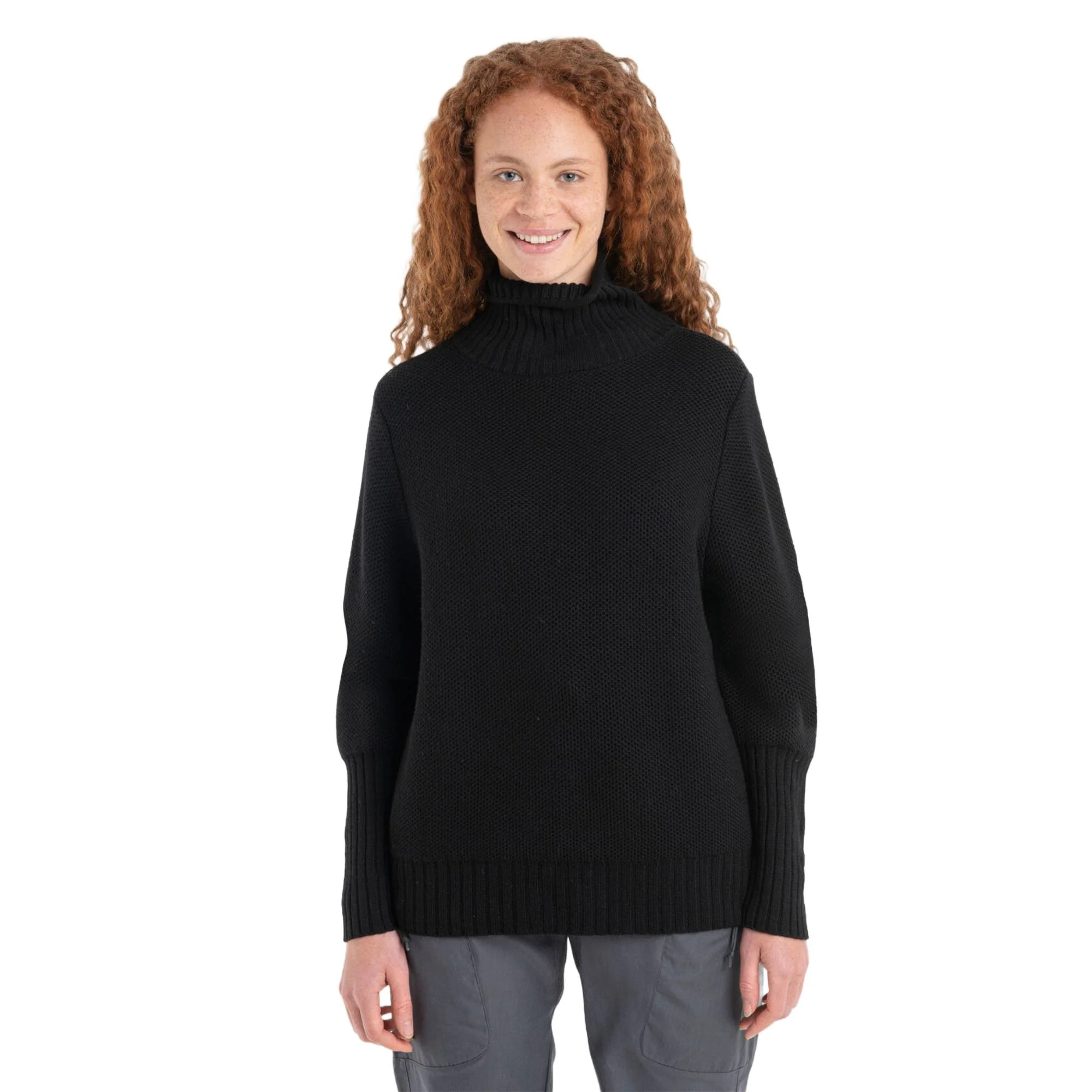 Icebreaker Seevista Womens Funnel Neck Sweater - Image 3