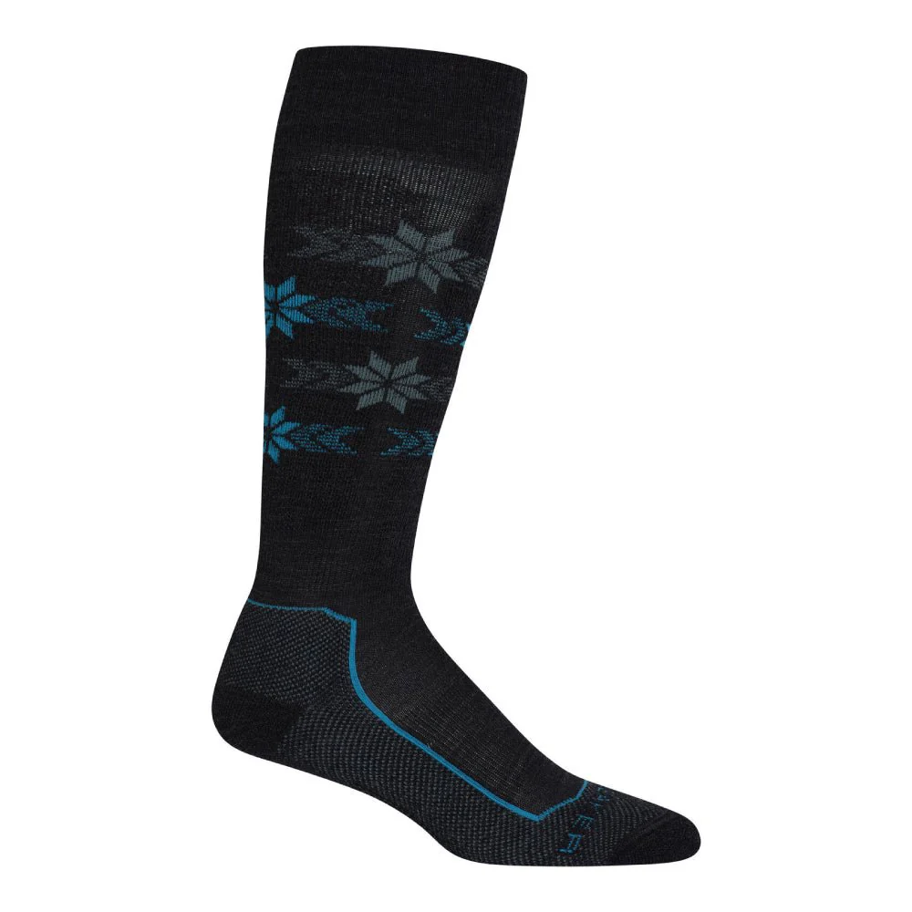 Icebreaker Ski+ Light Alpine Stripe Womens OTC Sock - Image 2