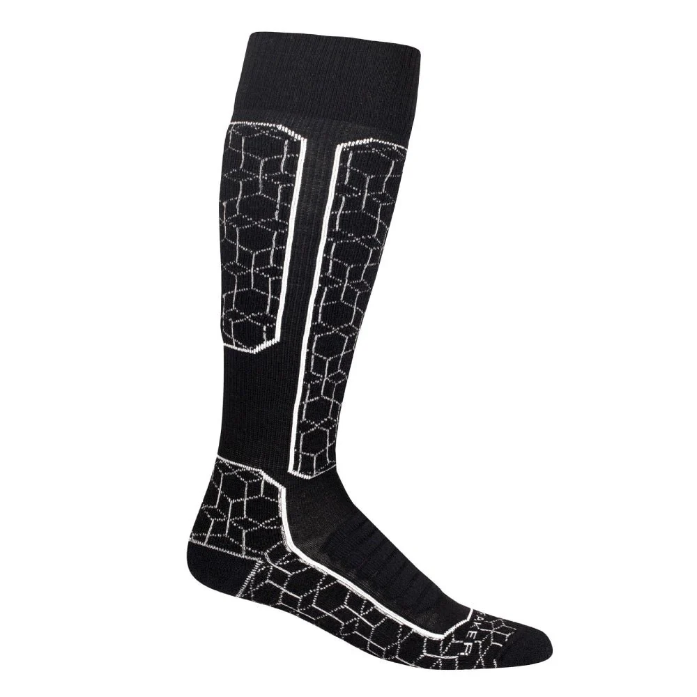 Icebreaker Ski+ Medium Alpine Geo Womens OTC Sock - Image 2