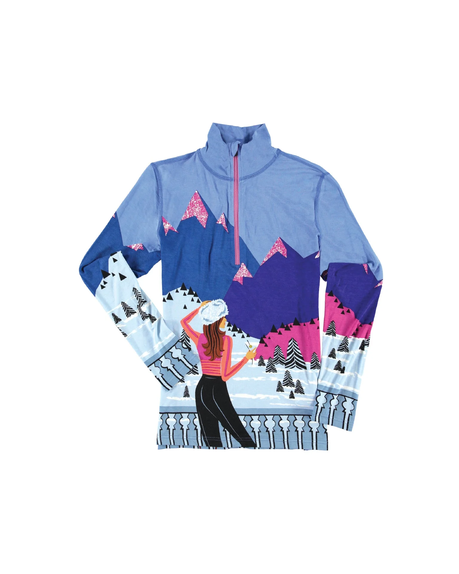 Krimson Klover Apres Anyone? Ladies Zip Top 2019 - Image 2