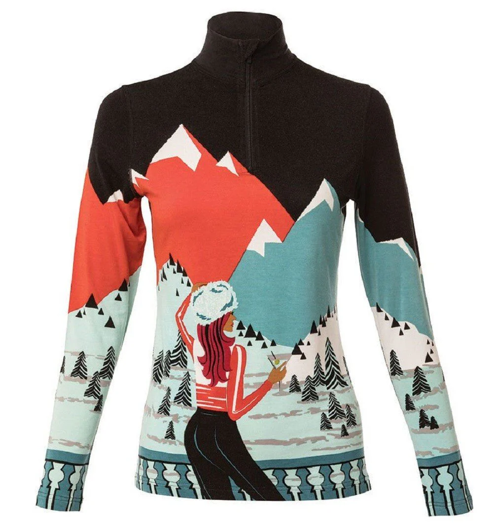Krimson Klover Apres Anyone? Ladies Zip Top 2019 - Image 3