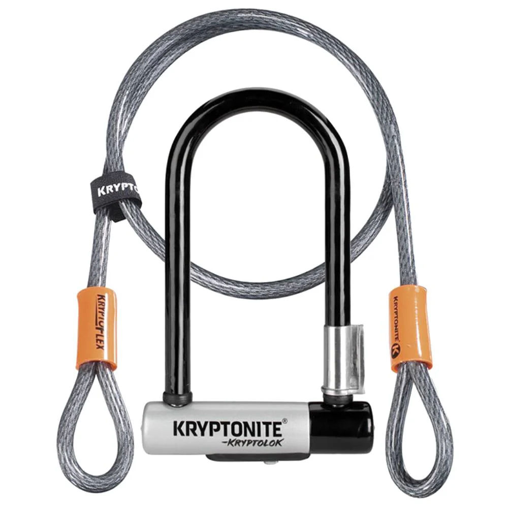 Kryptonite Kryptolok Mini 7 With 4' Flex Cable Lock - Image 2