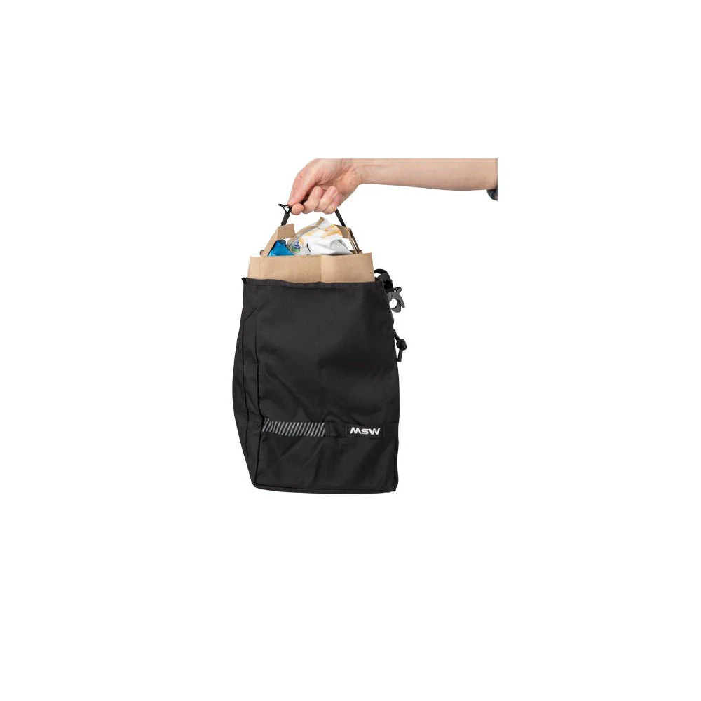 MSW Blacktop Grocery Pannier Bag Black - Image 2