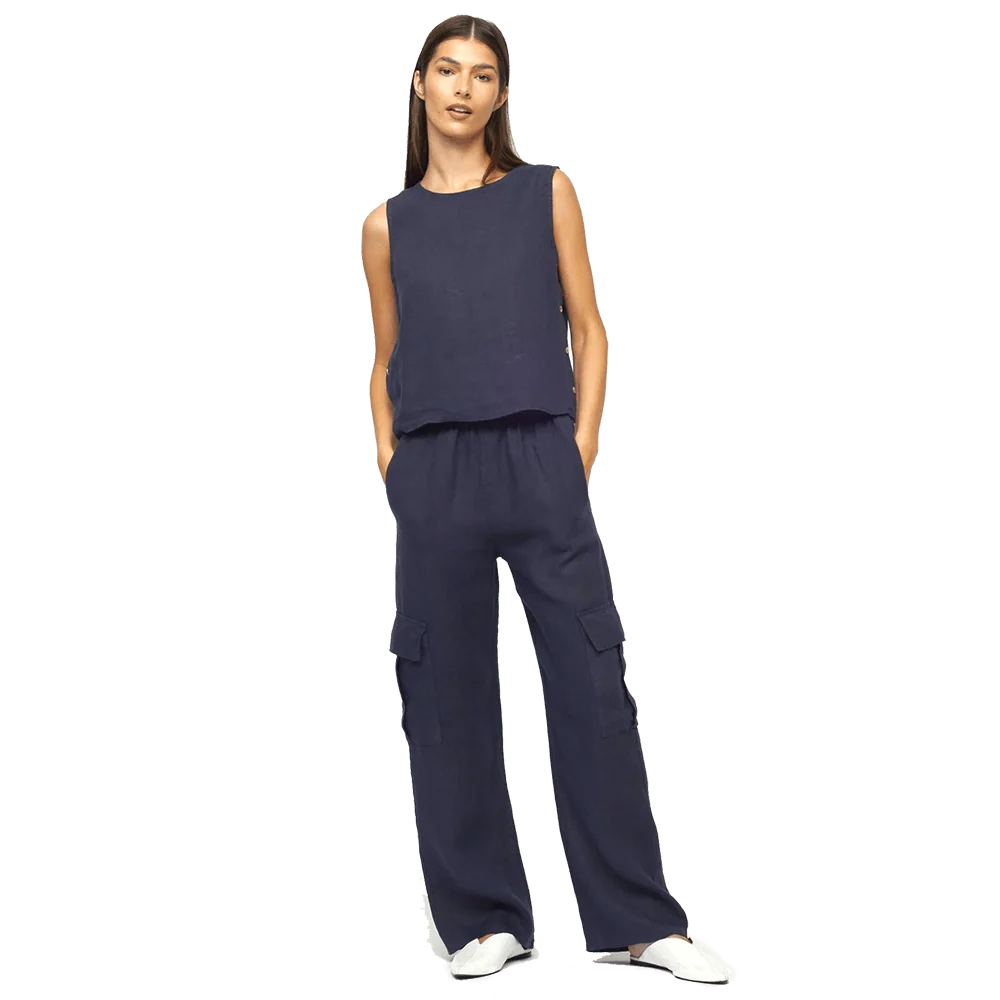 Pistache Womens Linen Cargo Pant 2024 - Image 18
