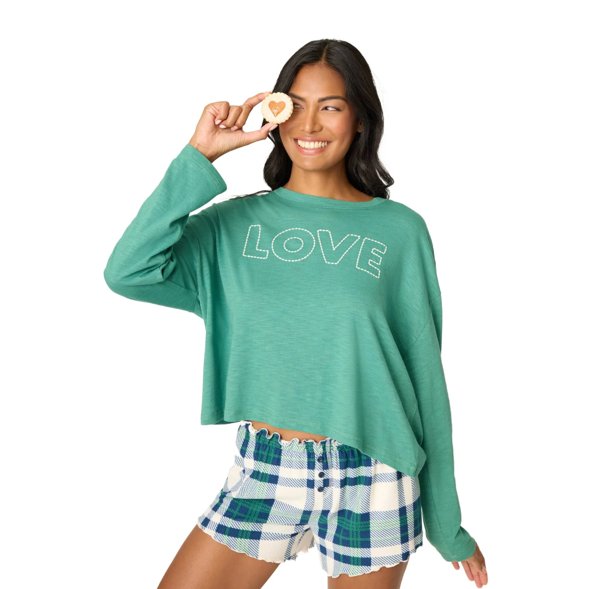 PJ Salvage Cozy Life Womens Long Sleeve 2026