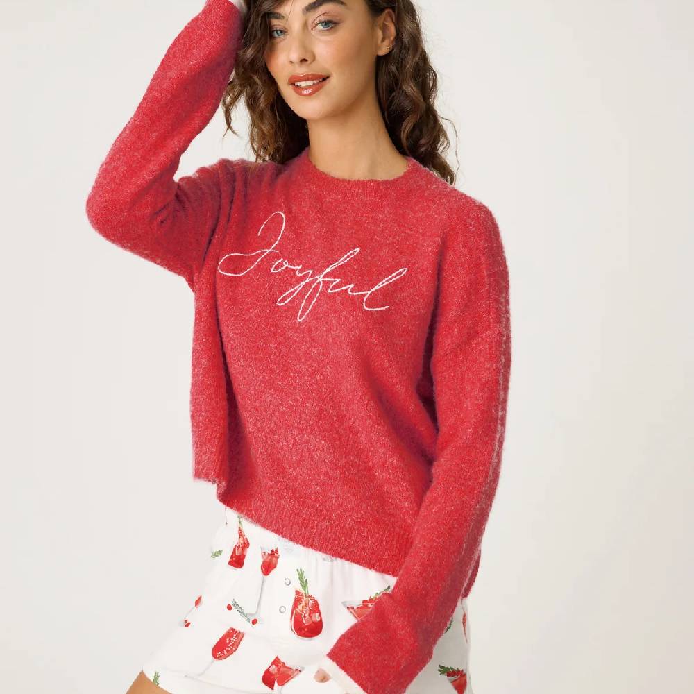 PJ Salvage Womens Flannel Crew Sweater 2025 - Image 5
