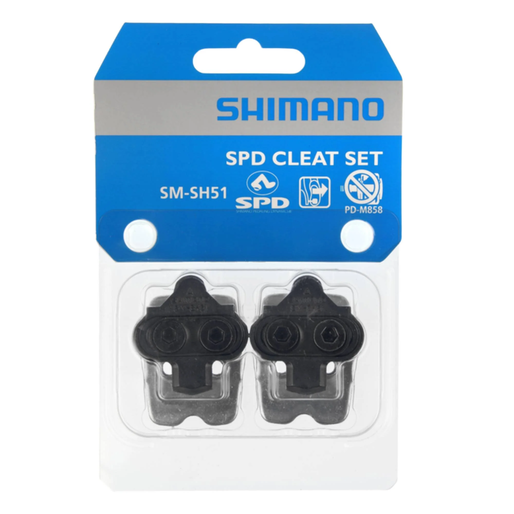 Shimano SM-SH51 SPD Cleat Set Single Release With Cleat Nut