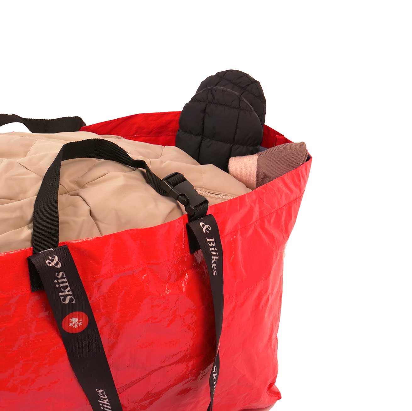 Skiis & Biikes Big Red Bag - Image 4