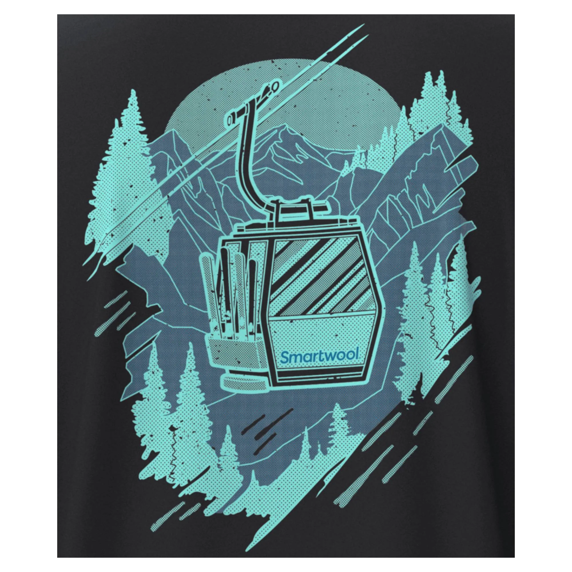Smartwool Gondola View Mens LS Graphic Tee - Image 2