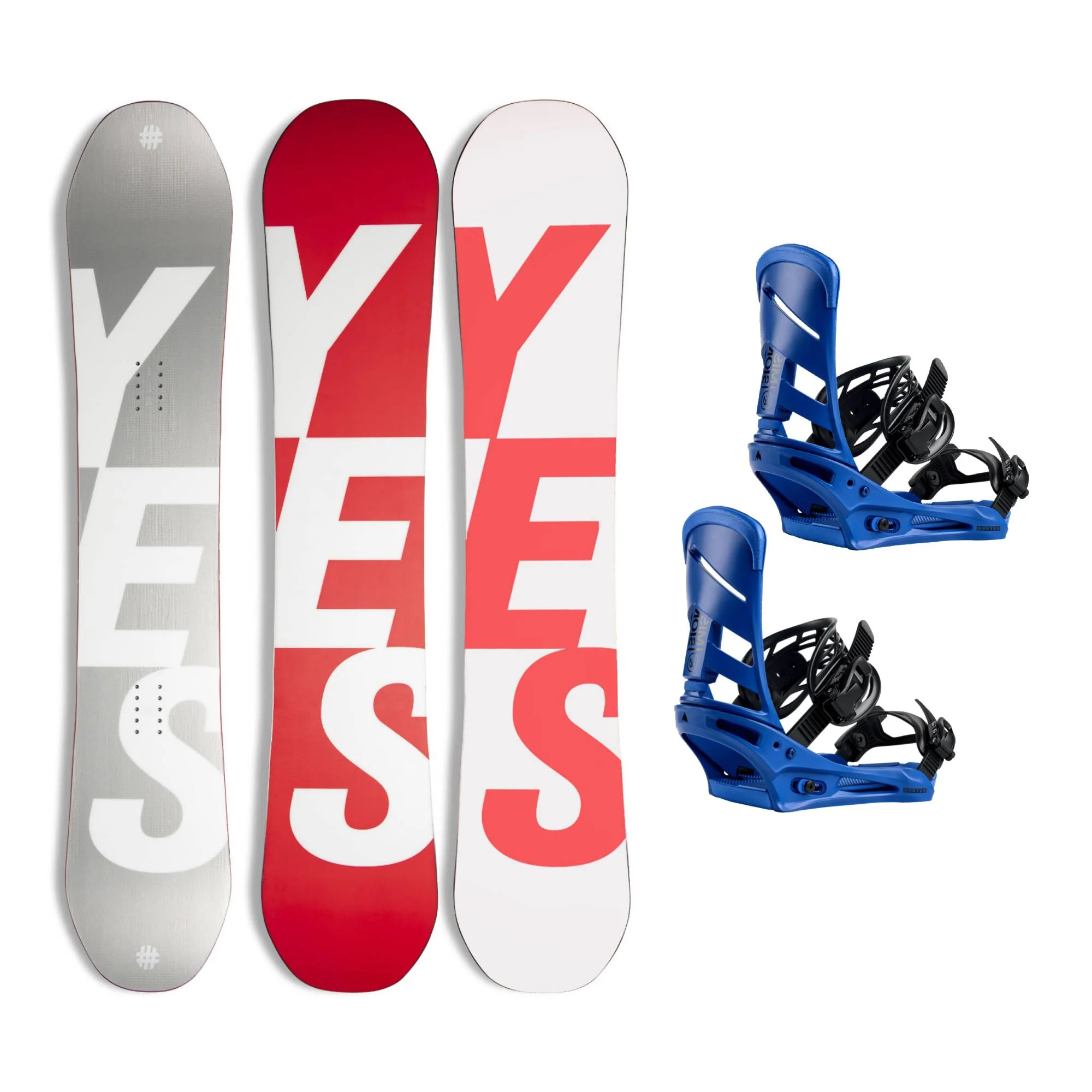 YES Basic Snowboard + Burton Mission Snowboard Bindings 2026 Bundle - Image 2