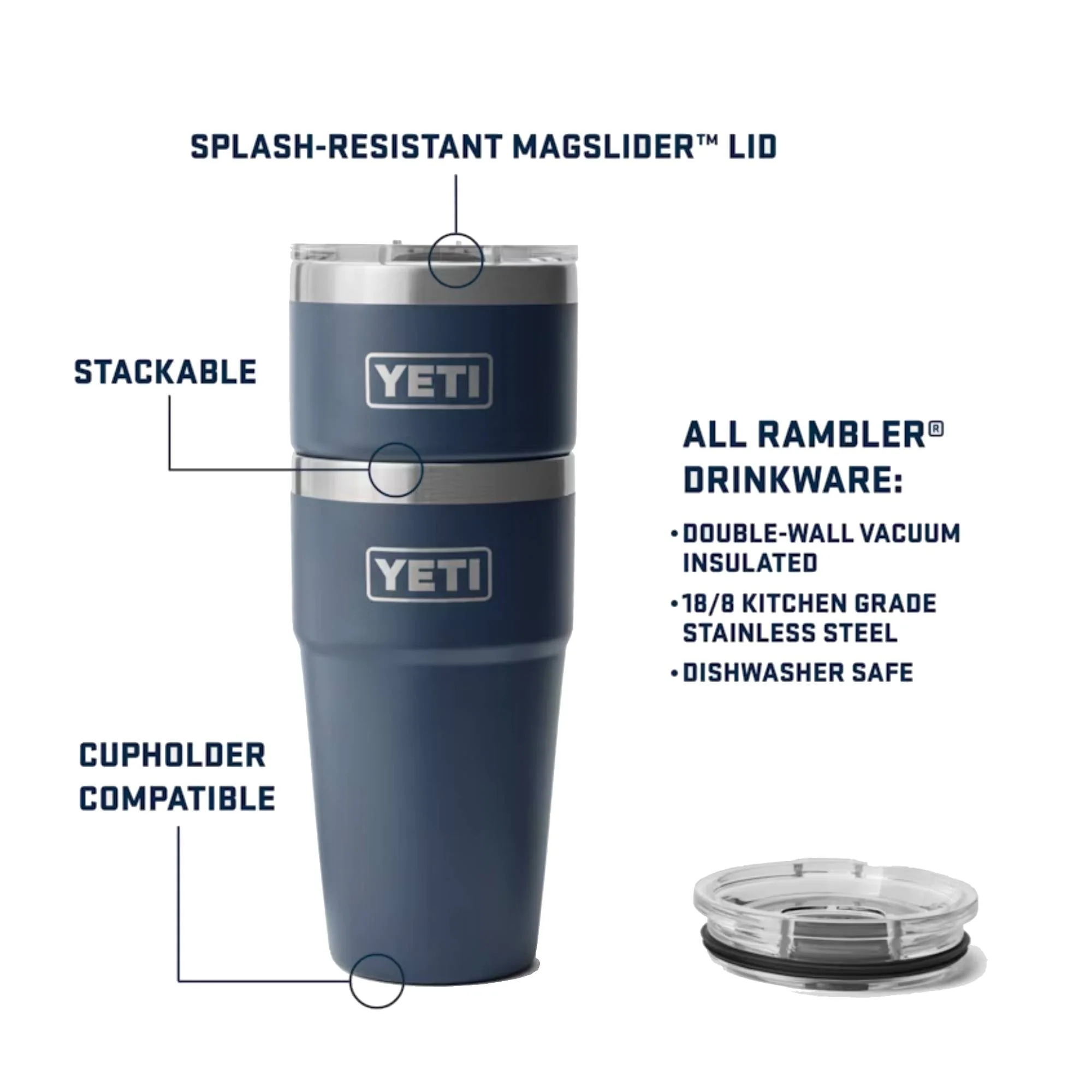 YETI Rambler 20oz Stackable With MagSlider - Image 9